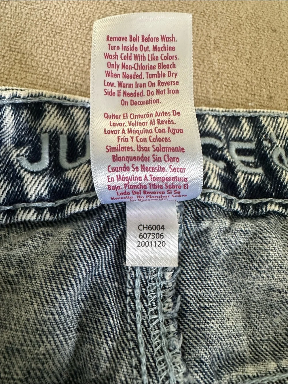 🌻3/$18 Justice Girls' Acid Wash Denim Shorts